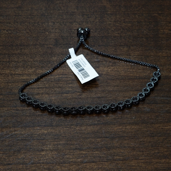 Banana Republic Black Cubic Zirconia Cinch Bracelet - Picture 3 of 4